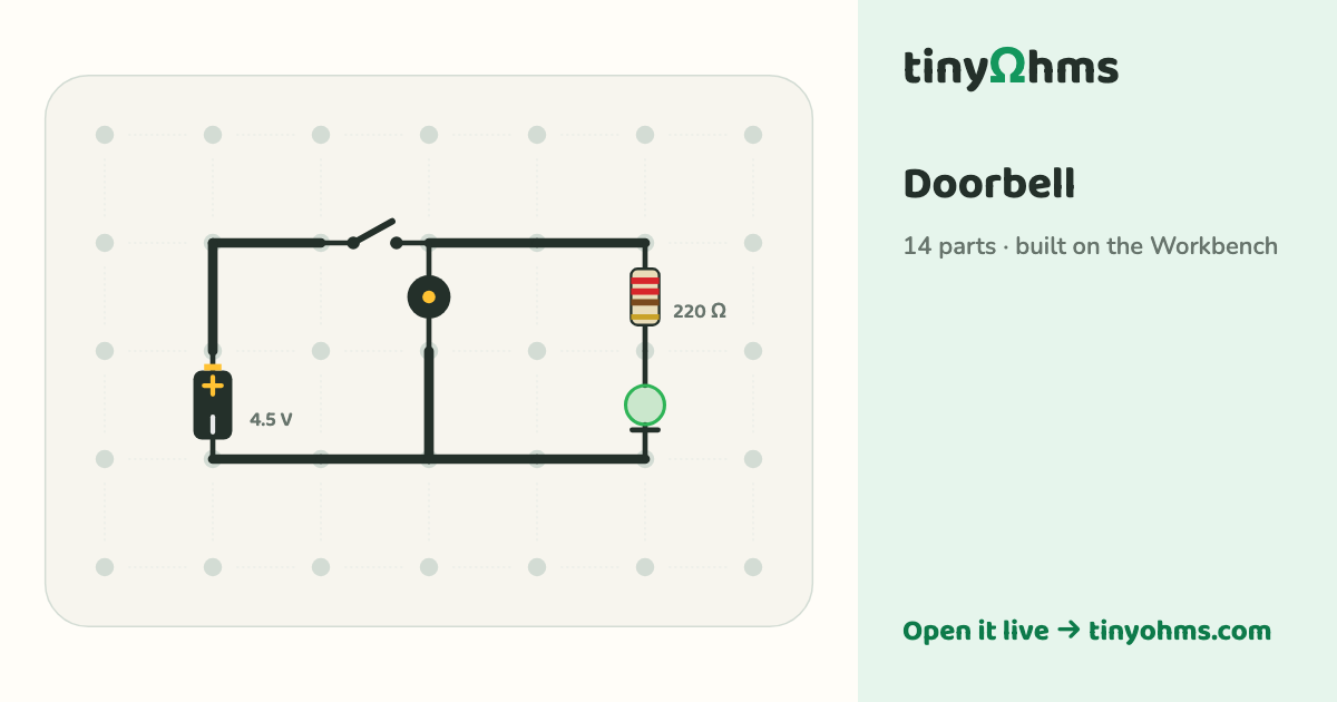 Doorbell on a breadboard