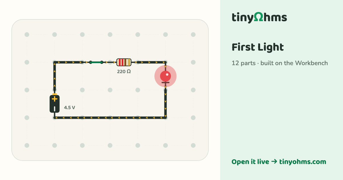 First Light on a breadboard