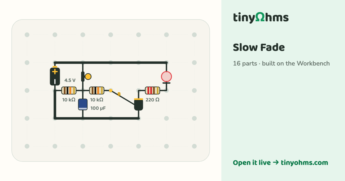 Slow Fade on a breadboard