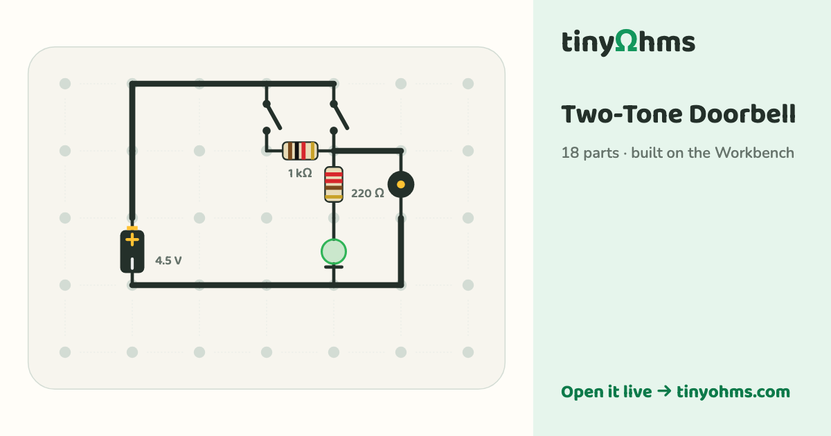 Two-Tone Doorbell on a breadboard